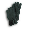Hunter Green Fleece Zipper Gloves
